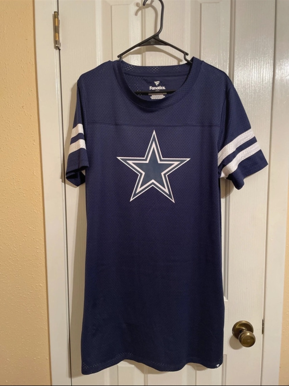 Fanatics Navy Dallas Cowboys Star Mesh Mini Dress